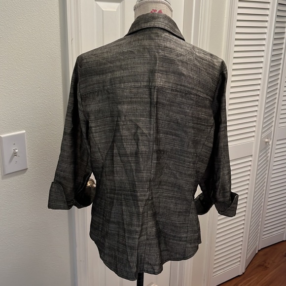 Linda Allard Ellen Tracy linen/silk blend blazer - Picture 4 of 7